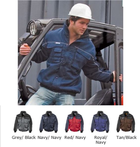 RS71A Workguard Zip Sleeve Heavy Duty Pilot Jacket - Click Image to Close